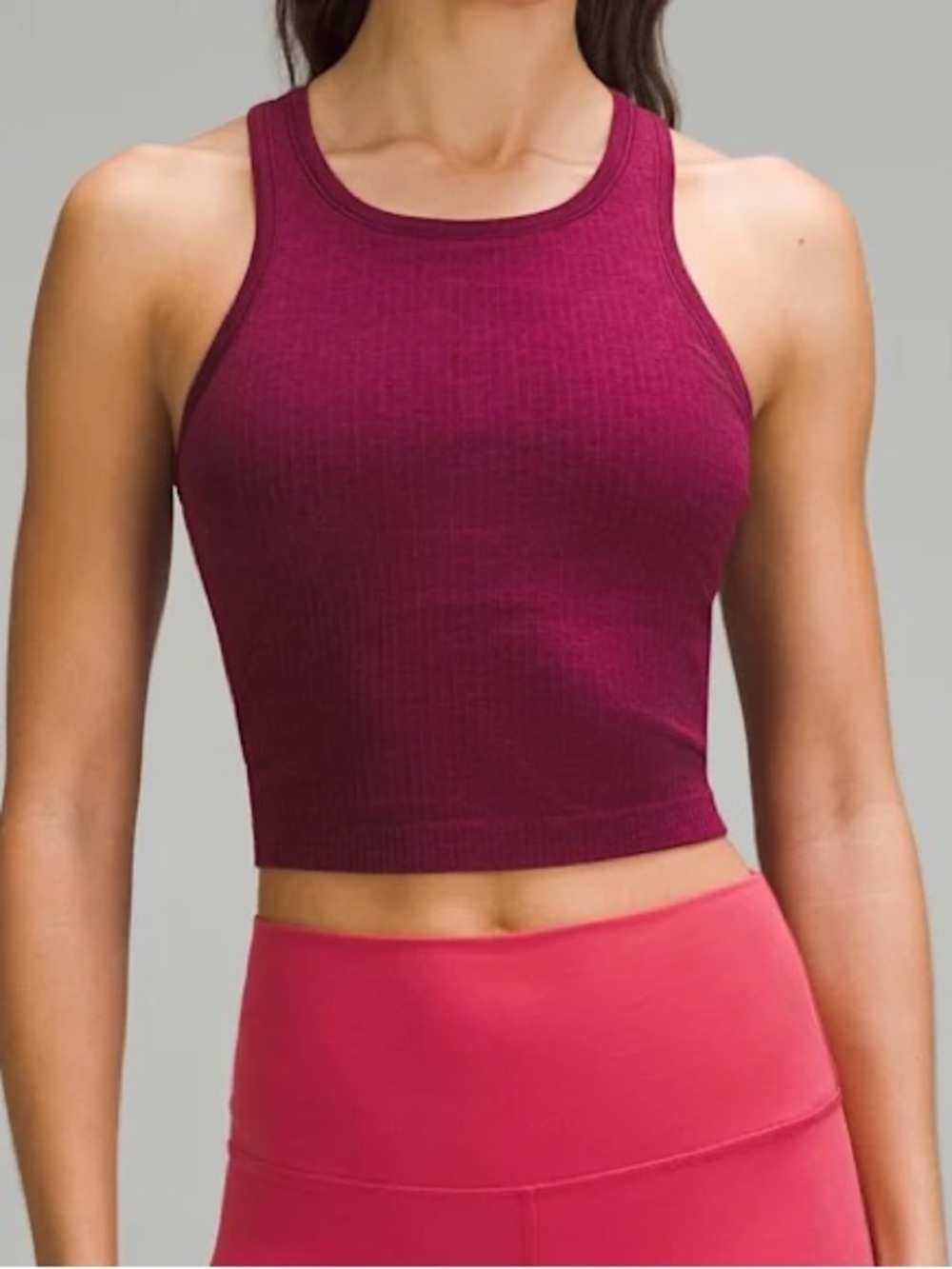 lululemon Ebb to Street Cropped Racerback Tank Top Light Support B/C Cup